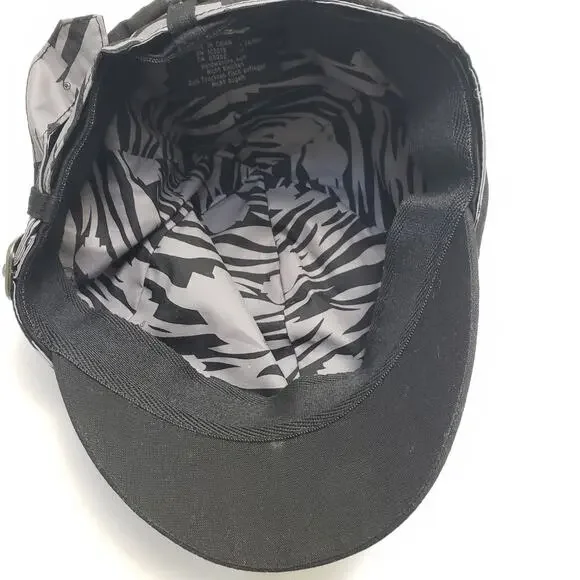 Harley Davidson Newsboy Fitted Cap Women's Black Sz Small - Picture 6 of 9